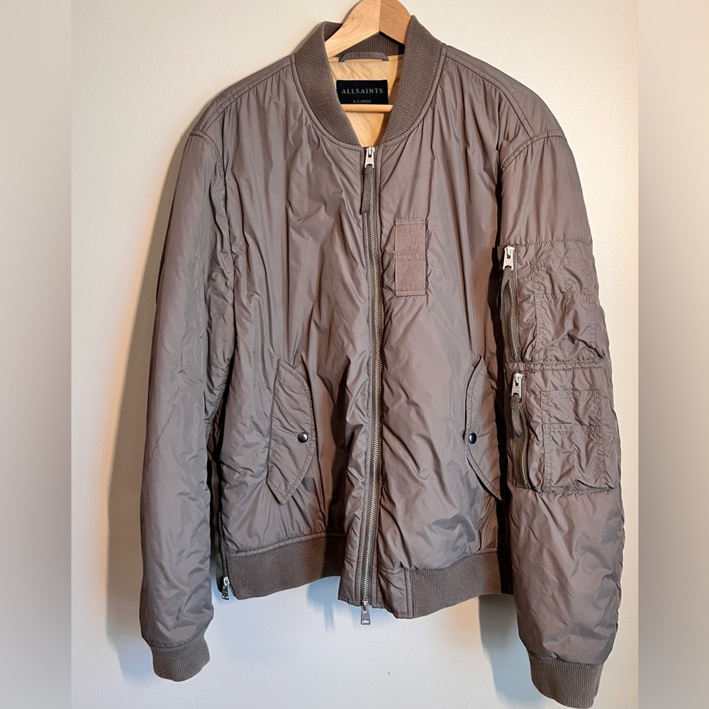 All Saints Bomber Style Jacket // Mens XL